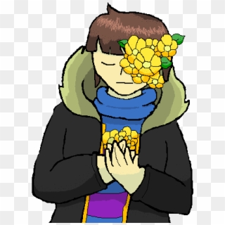 Flowerfell Frisk By Autumnalgamer , Png Download - Cartoon Clipart