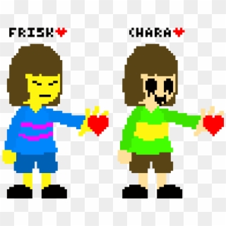 Frisk And Chara - Illustration Clipart