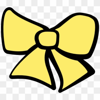 Bow Clipart Hair Bow Hi Art - Yellow Bow Clip Art - Png Download