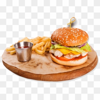 Chicken Burger Png Download Image - Fast Food Clipart