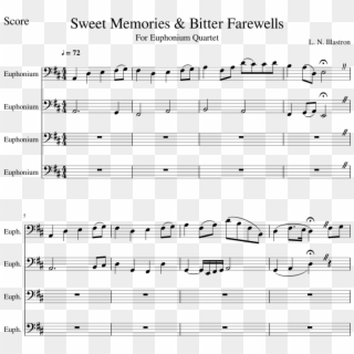 Sweet Memories Bitter Farewells - Canon In D Euphonium Clipart