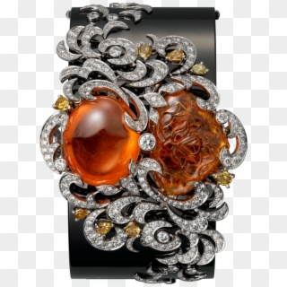 Cartier High Jewelry Secret Hour Watch Medium Model - Crystal Clipart