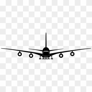 Aeroplane Front View Png - Airplane Vector Front View Png Clipart