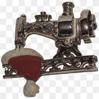 Danecraft Sewing Machine Santa Claus Cap Pin ~ Book - Antique Clipart