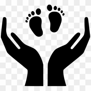 Picture Black And White Stock Hands Svg Baby - Footprint Clipart