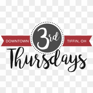 Downtown Tiffin Third Thursday - Calligraphy Clipart