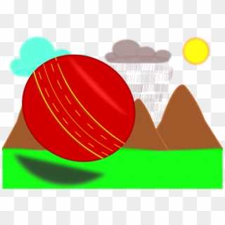 Free Sphere In Scenery Free Cricket Ball Icon - Clip Art - Png Download