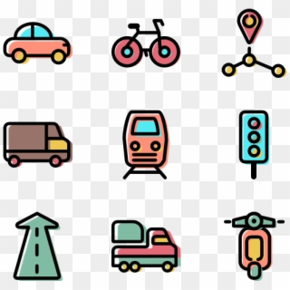 Color Travel And Transport Assets Clipart