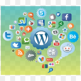 Too Many Wordpress Plugins - Online Social Media Logos Clipart