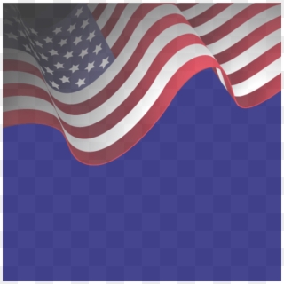Us Flag Transparent Background - Usa Flag Vector Png Clipart