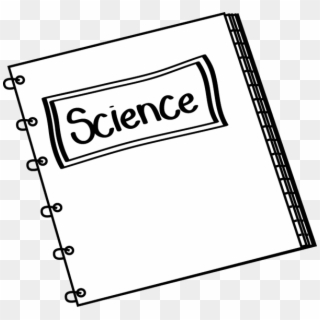 Black And White Science Notebook - Black And White Science Clipart