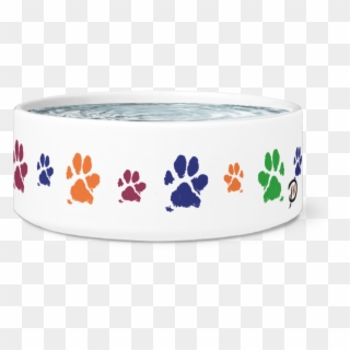 Dog Paw Print Bowl - Bracelet Clipart