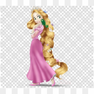Download Rapunzel Png Clipart Rapunzel Disney Princess - Belle With Rose Silhouette Transparent Png