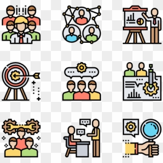 Teamwork - Human Icon Color Png Clipart