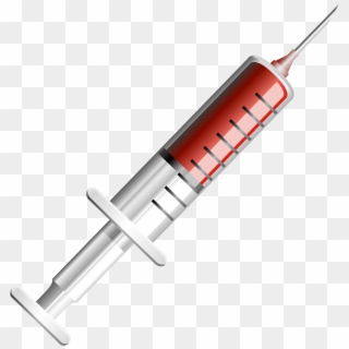 Syringe Illustration Red Clipart