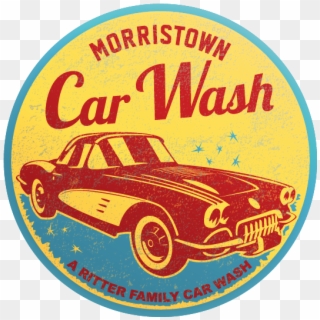 Vintage Car Wash Logo Clipart