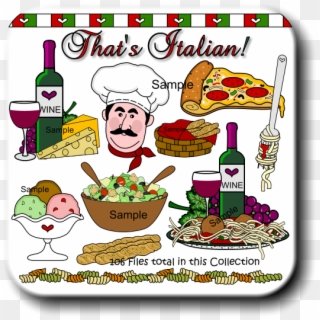 Pasta Clipart Rotini - Italian Clip Art - Png Download