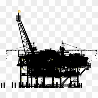 Graphic Freeuse Library Industry Platform Petroleum - Black And White Offshore Platform Clipart