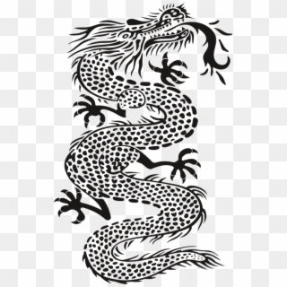 Dragon, Monster, Black, Tattoo, No Background, Teeth - Mentahan Tato Tangan Clipart