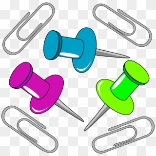 Paperclip / Note Avec Trombonne Free Architetto Puntine - Office Supplies Clip Art - Png Download