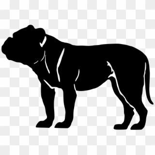 Big Image - Olde English Bulldog Silhouette Clipart