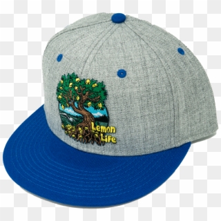 Lemon Life Roots Hat Grey With Blue Bill Clipart