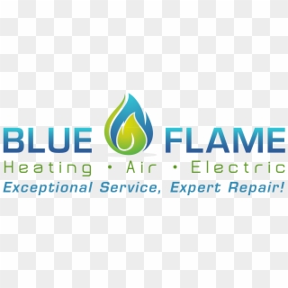 Blue Flame Heating, Air & Electric - Graphic Design Clipart