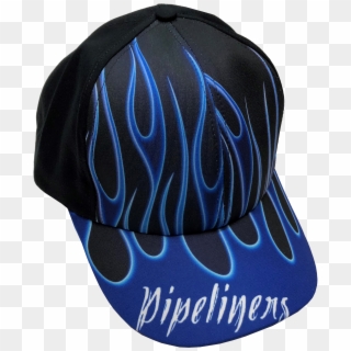 Pipeliners Blue Flame Hat - Baseball Cap Clipart