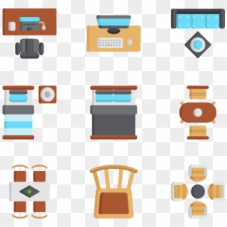 Furniture Top View - Furniture Top View Png Clipart