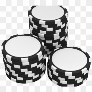 Poker Clipart Poker Chip - Black And White Poker Chips Clipart - Png Download