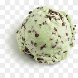 Mint Chocolate Chip Ice Cream Scooped - Mint Chocolate Chip Ice Cream Png Clipart