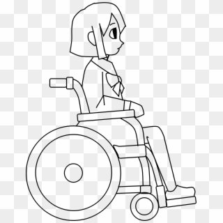 1870 X 2396 2 - Easy Girl In Wheelchair Drawing Clipart