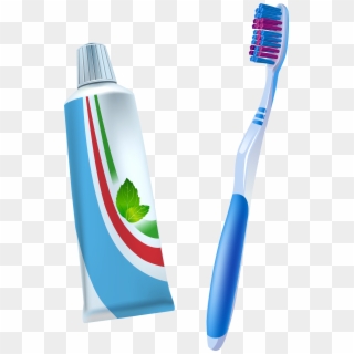 Toothbrush Png Free Download - Escova E Pasta De Dentes Clipart