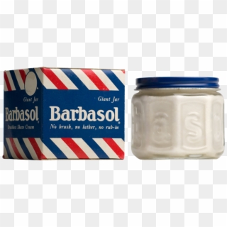 Barbasol Packaging And Jar From The Early Years - Barbasol Clipart