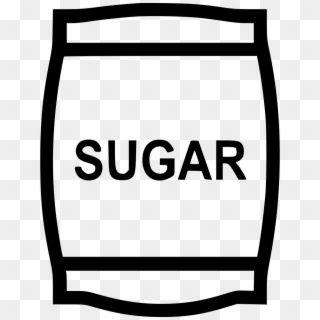 Sugar Bag Png - Black And White Sugar Icon Clipart