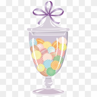 Sweets In A Jar Png - Candy Jar Vector Png Clipart