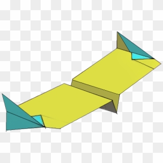 Simple Paper Airplane Flying Wing - Flying Wing Paper Plane Clipart
