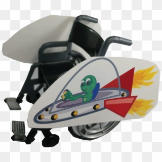 Alien Spaceship Wheelchair Costume Child's Clipart