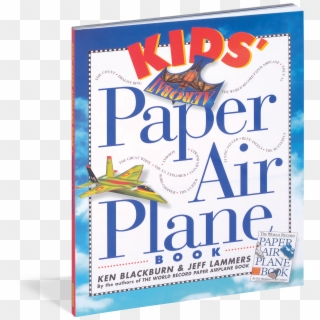 Kids' Paper Airplane Book Clipart