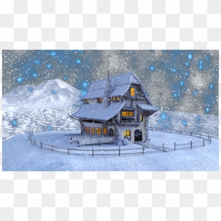 Christmas, Winter, Home, Snow, Landscape, Snowflakes - Schneelandschaft Weihnachten Clipart