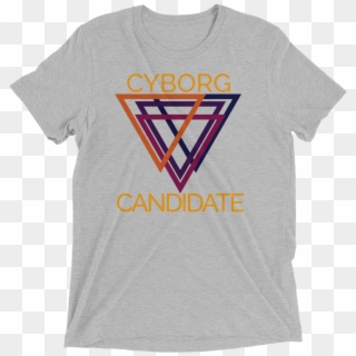 Cyborg Candidate Tri Blend T Shirt Clipart