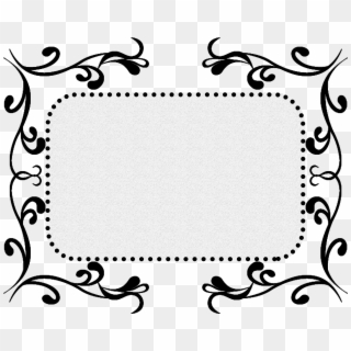 Black Pattern Texture Border Decorative Png And Psd - Circle Clipart