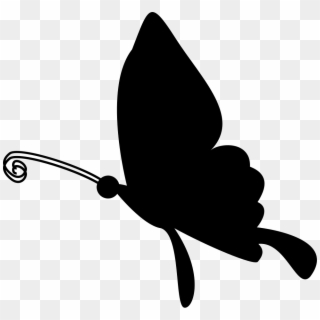 Butterfly Flying Silhouette Comments - Flying Butterfly Icon Clipart