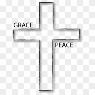 Grace And Peace - Cross Clipart