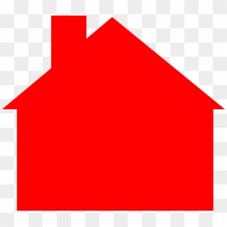 Outline Of House - Red House Outline Clipart - Png Download