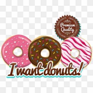 Dunkin Donuts Clipart Sprinkled Donut - Want Donuts - Png Download