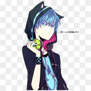 Cute Anime Boy Png - Anime Boy With Headphones Clipart
