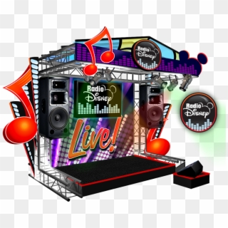 Radio Disney Karaoke Stage - Karaoke Stage Design Clipart