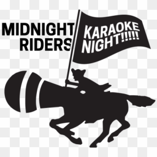 Midnight Riders Karaoke Night - Silhouette Clipart