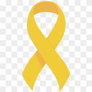 Description Yellow Ribbon - Yellow Cancer Ribbon Png Clipart